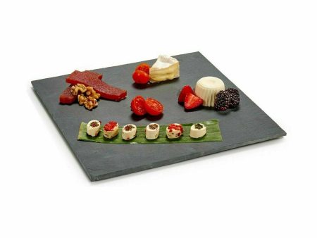 Snack tray Black Board 30 x 0,5 x 30 cm (12 Units) Online Sale