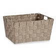 Multi-purpose basket Brown Cloth 5 L 30,4 x 14 x 20 cm (18 Units) For Discount