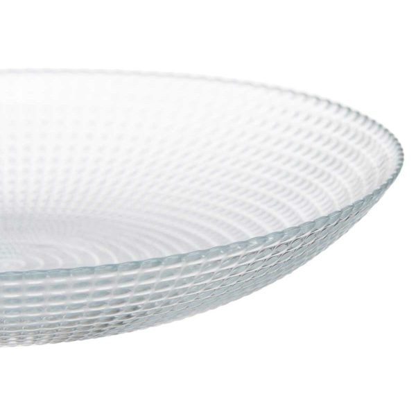 Plate set Generation Transparent Glass 23 x 7 x 23 cm (4 Units) Online now