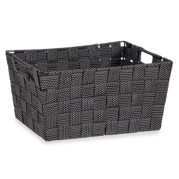 Multi-purpose basket Black Cloth 20 x 14 x 30 cm (18 Units) Online