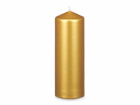 Candle Acorde 92540 Golden 7 x 20 x 7 cm (12 Units) Supply