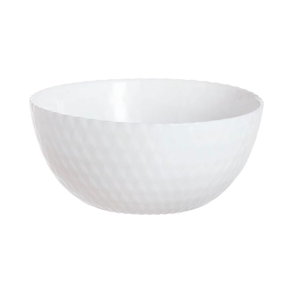 Bowl Luminarc Pampille Blanco White Glass 13 cm (24 Units) Cheap