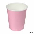 Plate set Algon Cardboard Disposable Pink (36 Units) Discount