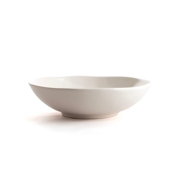 Deep Plate Bidasoa Cosmos White Ceramic 20,5 cm (12 Units) Sale