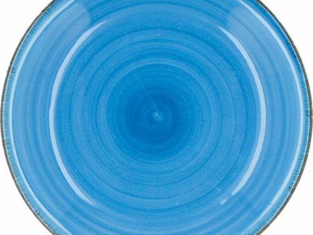 Deep Plate Quid Vita Blue Ceramic (ø 21,5 cm) (12 Units) Discount