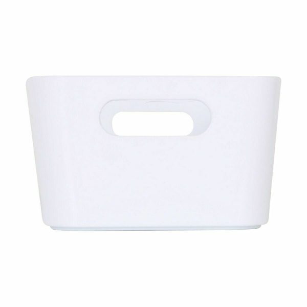 Multi-purpose basket Dem White 19 x 13,5 x 8 cm (24 Units) Hot on Sale