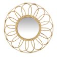 Wall mirror Alexandra House Living Natural Fibre 2 x 54 x 54 cm Circular For Discount