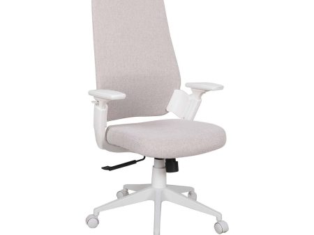 Office Chair White Beige 67,5 x 62 x 114,5 cm Online