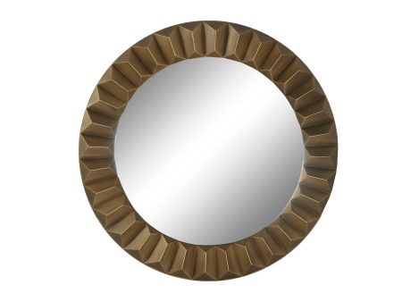 Wall mirror Home ESPRIT Golden Modern 110,5 x 5,5 x 110,5 cm Fashion