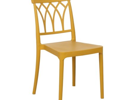 Dining Chair Yellow 42 x 54 x 83 cm Online Sale