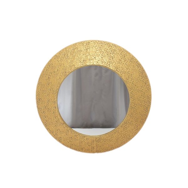 Wall mirror Romimex Golden 92 x 92 x 9 cm Circle Online