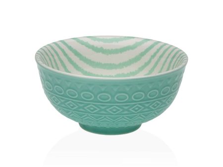 Snack Bowl Versa Turquoise Ceramic Porcelain 12,3 x 5,8 x 12,3 cm Online Hot Sale