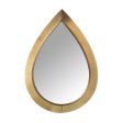 Wall mirror Alexandra House Living Golden Drop Online Hot Sale