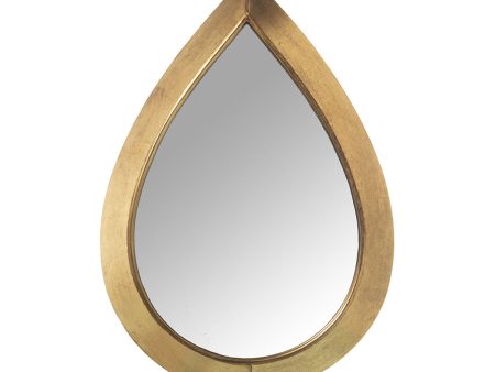 Wall mirror Alexandra House Living Golden Drop Online Hot Sale