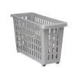 Multi-purpose basket With wheels Grey Plastic 17,5 x 26 x 46 cm (12 Units) Cheap