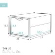 Stackable shoe box Max Home White 6 Units polypropylene ABS 25 x 18,5 x 35 cm For Discount