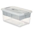 Multi-use Box Grey Transparent Plastic 9 L 35,5 x 17 x 23,5 cm (6 Units) Hot on Sale