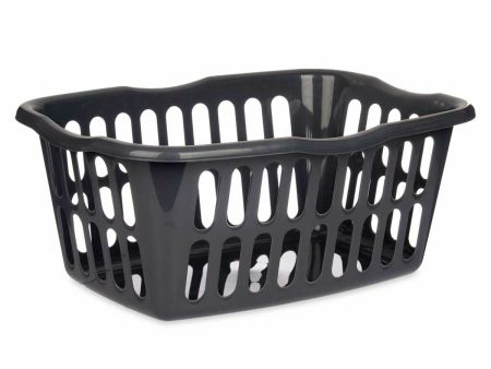 Basket Anthracite polypropylene 50 L 58 x 24 x 42 cm (12 Units) For Cheap