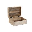 Jewelry box DKD Home Decor 25,5 x 20 x 10,5 cm Natural Mango wood (2 Units) Online now