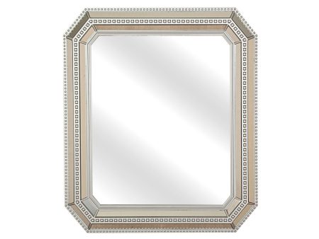 Wall mirror Romimex Silver PVC 56 x 65 x 3 cm For Sale