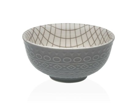 Snack Bowl Versa Grey Ceramic Porcelain 12,3 x 5,8 x 12,3 cm For Cheap