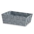 Multi-purpose basket Grey Cloth 2,4 L 20 x 8 x 24 cm (24 Units) Hot on Sale