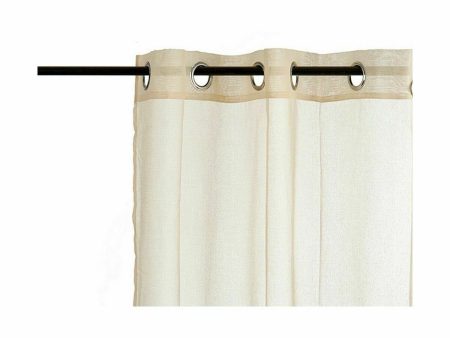 Curtain 140 x 260 cm Beige (6 Units) For Cheap