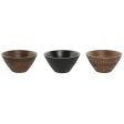 Snack Bowl Home ESPRIT Brown Black Light brown Mango wood Colonial 15 x 15 x 8 cm (3 Units) Online Hot Sale