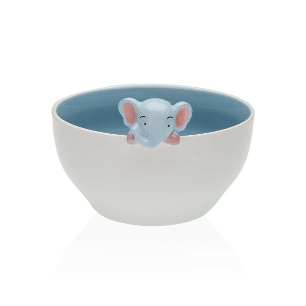 Bowl Versa Porcelain 15,8 x 9,5 x 14 cm Elephant For Cheap