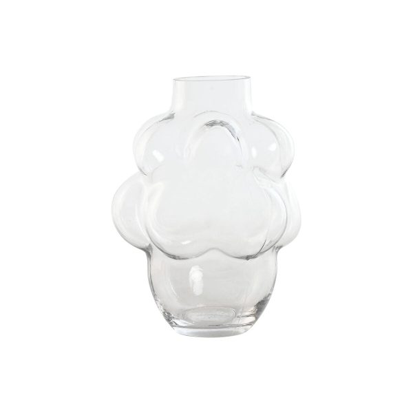 Vase Home ESPRIT Transparent Crystal 19 x 19 x 24 cm Sale