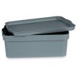 Storage Box with Lid Grey Plastic 6 L (21,5 x 11 x 32 cm) (12 Units) Online