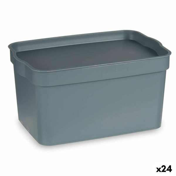 Multi-use Box Grey Plastic 2,3 L (13,5 x 11 x 20 cm) (24 Units) Online Sale