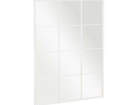 Wall mirror JY21100W White Window 90 x 120 x 2 cm Rectangular Hot on Sale