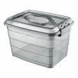 Storage Box Confortime Tetris Grey Plastic (14 L) Online Sale