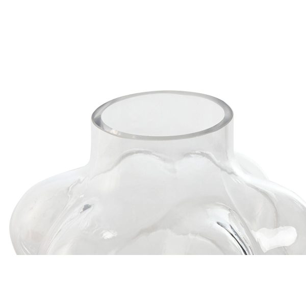 Vase Home ESPRIT Transparent Crystal 19 x 19 x 24 cm Sale