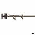 Curtain Bar Extendable Squared Silver Iron 4,5 x 180 x 4,5 cm (12 Units) on Sale