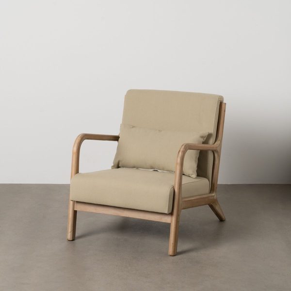 Armchair Beige 66 x 85 x 74 cm Online