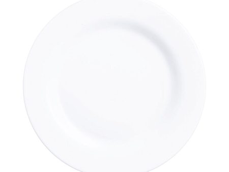 Plate set Arcoroc Intensity White 6 Units Glass 24 cm Fashion