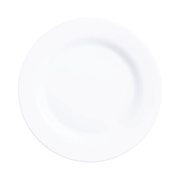 Plate set Arcoroc Intensity White 6 Units Glass 24 cm Fashion