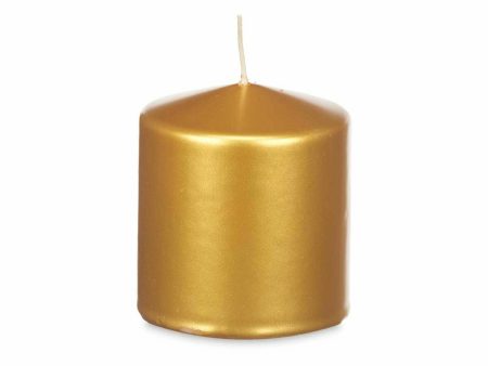 Candle Acorde 92542 Golden 9 x 10 x 9 cm (12 Units) For Discount