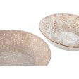 Plate set Home ESPRIT Brown Beige Porcelain 20 x 20 x 4 cm on Sale