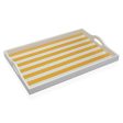 Tray Versa Yellow MDF Wood 30 x 5 x 45 cm Stripes Online Hot Sale