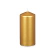 Candle Acorde 92538 Golden 7 x 15,5 x 7 cm (12 Units) Hot on Sale