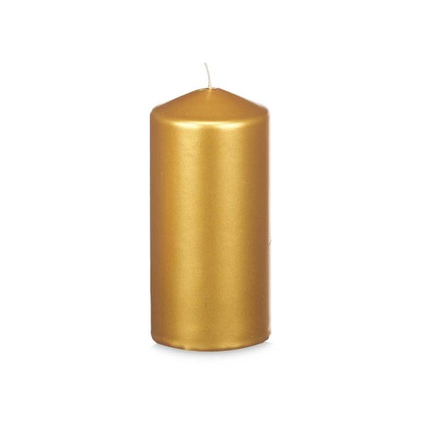 Candle Acorde 92538 Golden 7 x 15,5 x 7 cm (12 Units) Hot on Sale