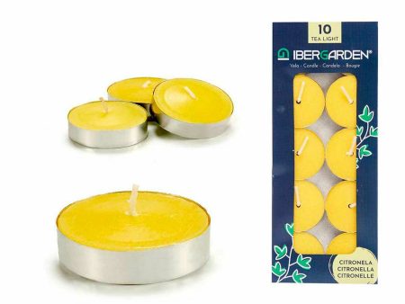 Candle Set Citronela Yellow (24 Units) Online Hot Sale