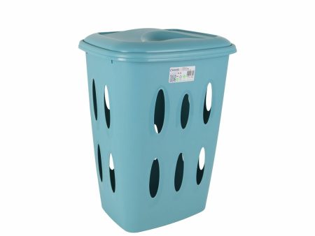 Laundry basket Tontarelli Laundry Blue 41 x 33,2 x 54,5 cm (12 Units) Online Sale