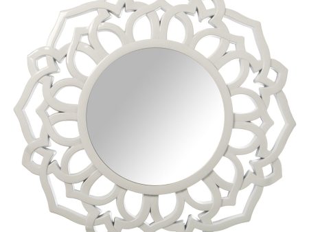 Wall mirror Alexandra House Living White Plastic 4 x 54 x 57 cm Circular Online