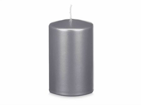 Candle Acorde 92545 Silver 9 x 15 x 9 cm (12 Units) Online Hot Sale