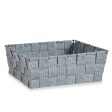 Multi-purpose basket Grey Cloth 2,4 L 20 x 8 x 24 cm (24 Units) Hot on Sale