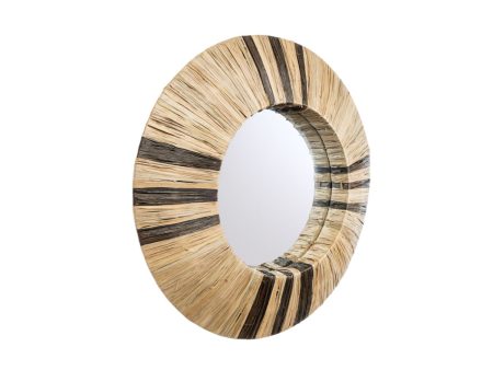 Wall mirror Romimex Natural 70 x 70 x 10 cm Circle For Discount